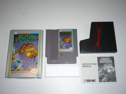 Photo du jeu Alpha Mission sur Nintendo Entertainment System (NES).