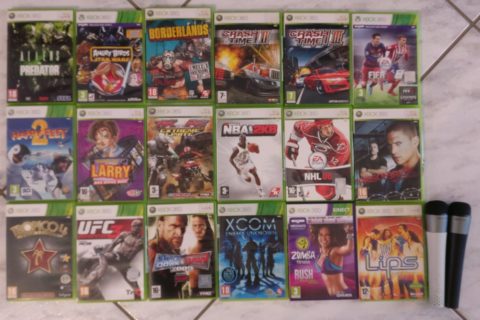 Photo du deuxième lot de jeux Xbox 360 reçu en janvier 2020.