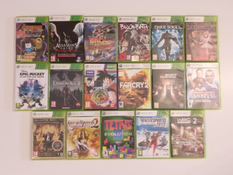 17 jeux Xbox 360 reçus en juillet 2022