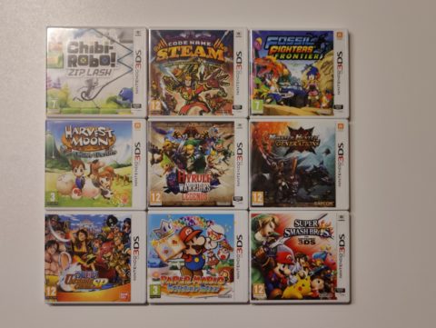 Neuf jeux Nintendo 3DS