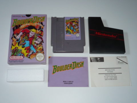 Photo du jeu Boulder Dash sur Nintendo Entertainment System (NES).