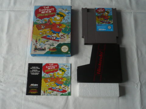 Photo du jeu The Simpsons: Bart vs. The Space Mutants sur Nintendo Entertainment System (NES).