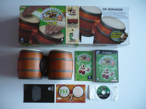 Photo du jeu Donkey Konga 2 sur GameCube PAL.
