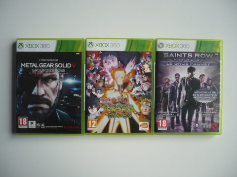 Photo de trois jeux Xbox 360 pour le fullset PAL.