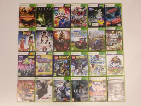 Première partie du lot de jeux Xbox 360 acheté en novembre 2020.