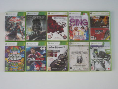 Lot de jeux Xbox 360 de novembre 2021