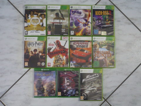 Lot de jeux Xbox 360 et Xbox One de novembre.