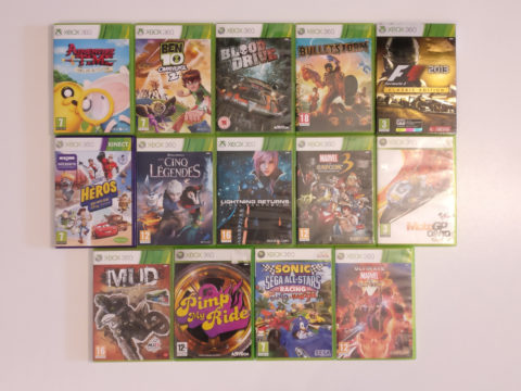 Les 14 nouveaux jeux Xbox 360 reçus en mars 2020.