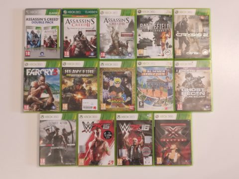 Jeux Xbox 360 trouvés dans les Cash Converters et Cash Express.