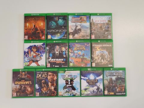 Un lot de 13 jeux Xbox One.