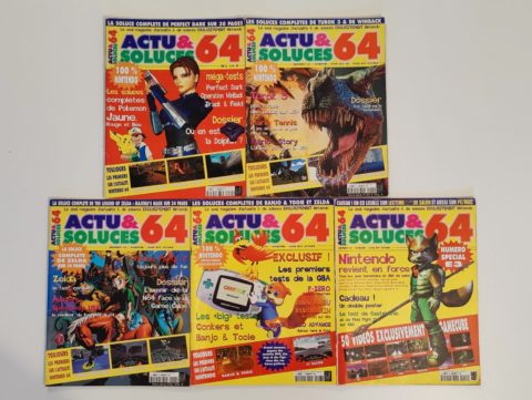 La série de magazines Actu & Soluces 64 au complet.